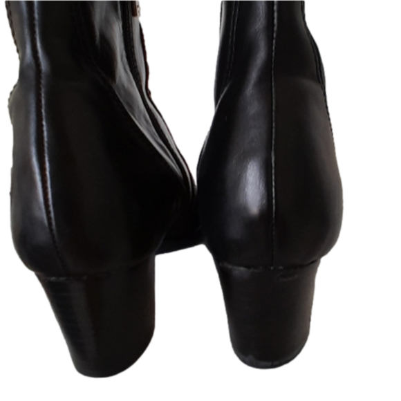 Geox Repiria Short Leather Side Zipper Boots Squared Toe  Size Eur 36  ( 6) EUC - Picture 10 of 16